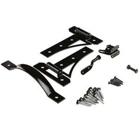 Apositos V8430 Gate Suite Kit with Hinges, Black AP2669270